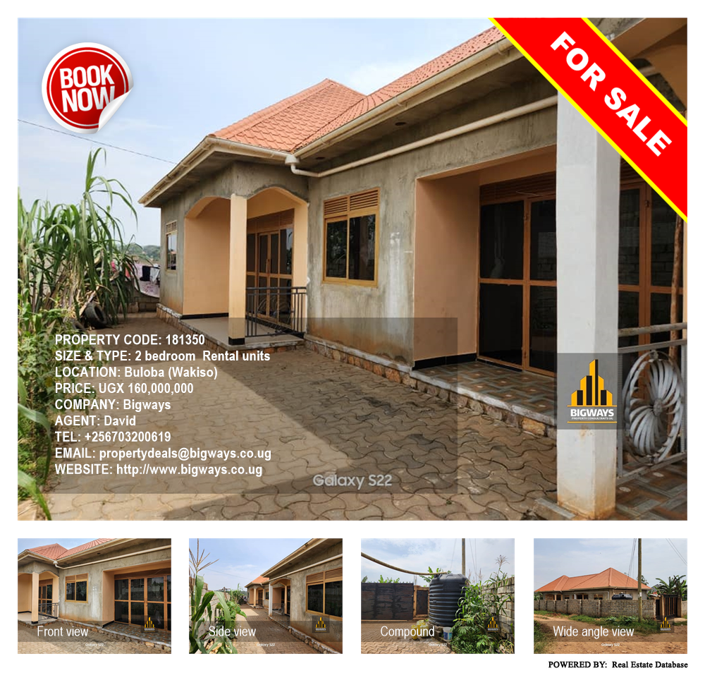 2 bedroom Rental units  for sale in Buloba Wakiso Uganda, code: 181350