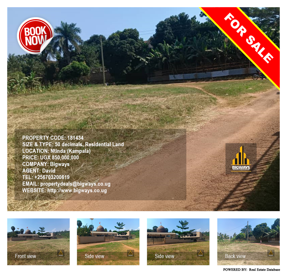 Residential Land  for sale in Ntinda Kampala Uganda, code: 181434
