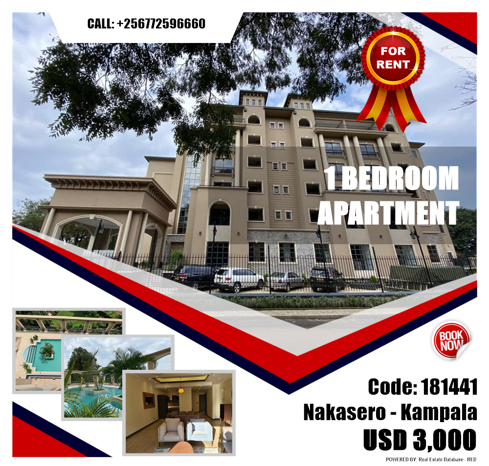 1 bedroom Apartment  for rent in Nakasero Kampala Uganda, code: 181441