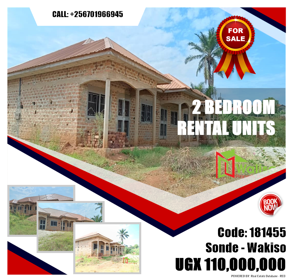 2 bedroom Rental units  for sale in Sonde Wakiso Uganda, code: 181455