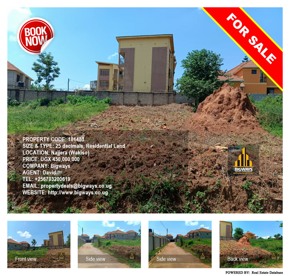 Residential Land  for sale in Najjera Wakiso Uganda, code: 181483