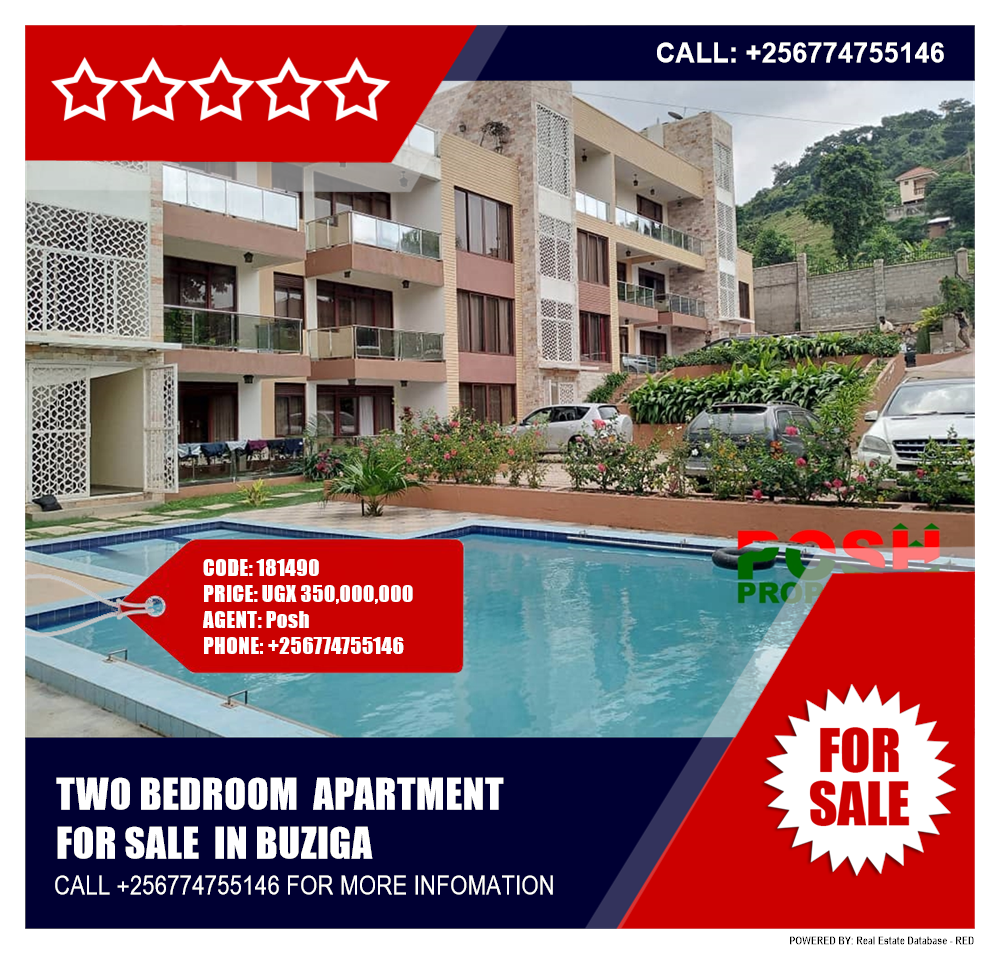 2 bedroom Apartment  for sale in Buziga Kampala Uganda, code: 181490
