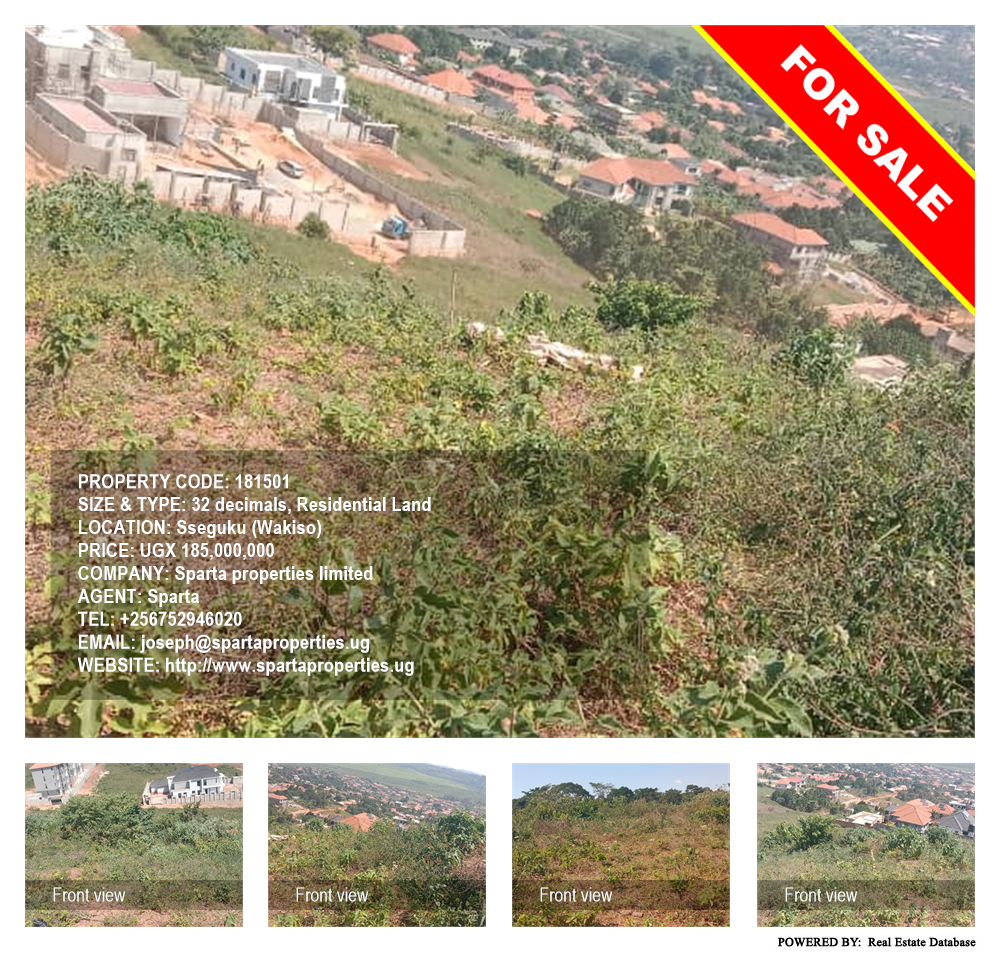 Residential Land  for sale in Seguku Wakiso Uganda, code: 181501