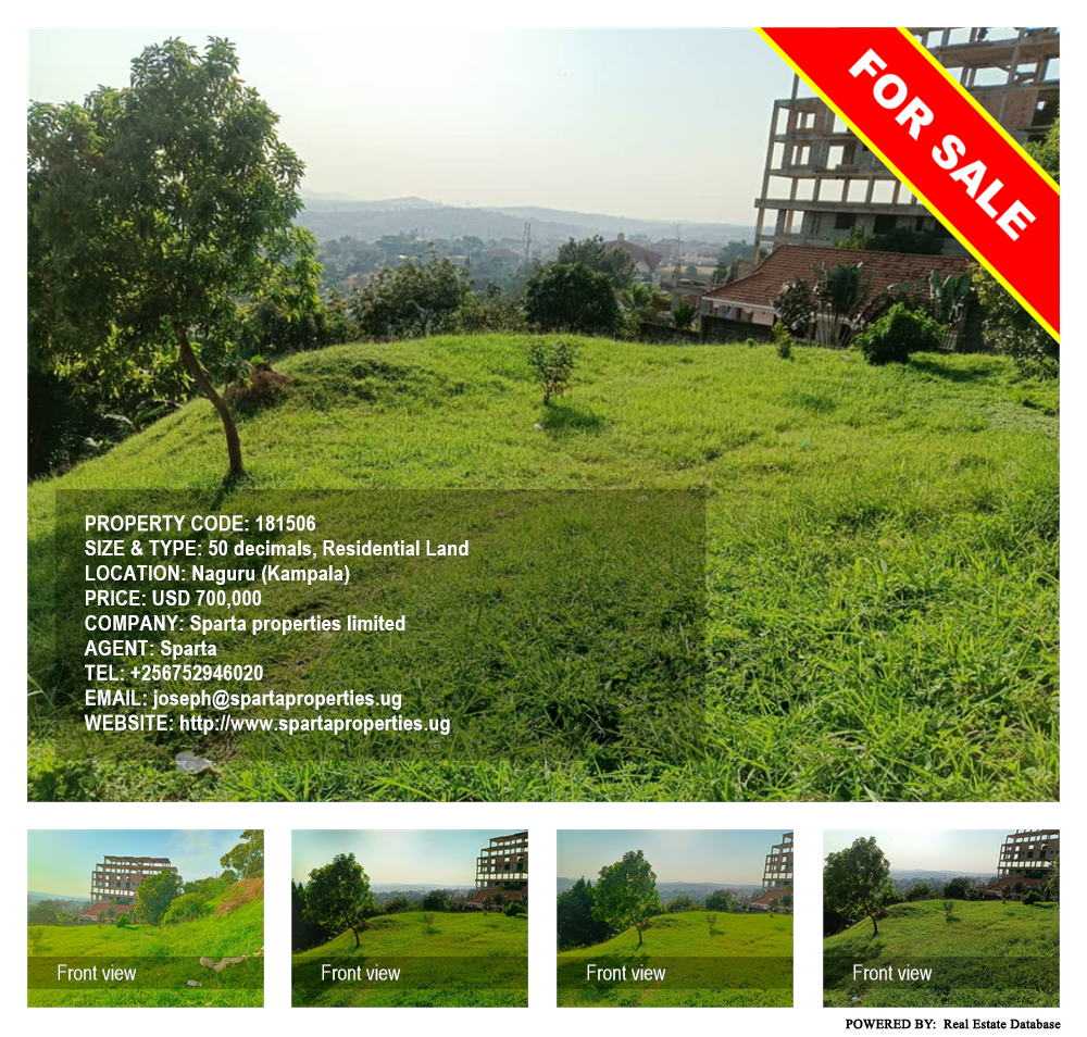 Residential Land  for sale in Naguru Kampala Uganda, code: 181506