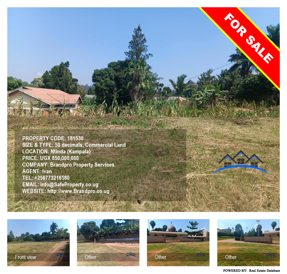Commercial Land  for sale in Ntinda Kampala Uganda, code: 181530