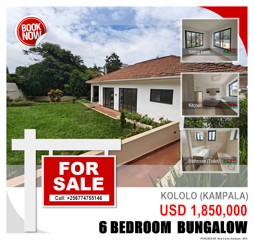 6 bedroom Bungalow  for sale in Kololo Kampala Uganda, code: 181538