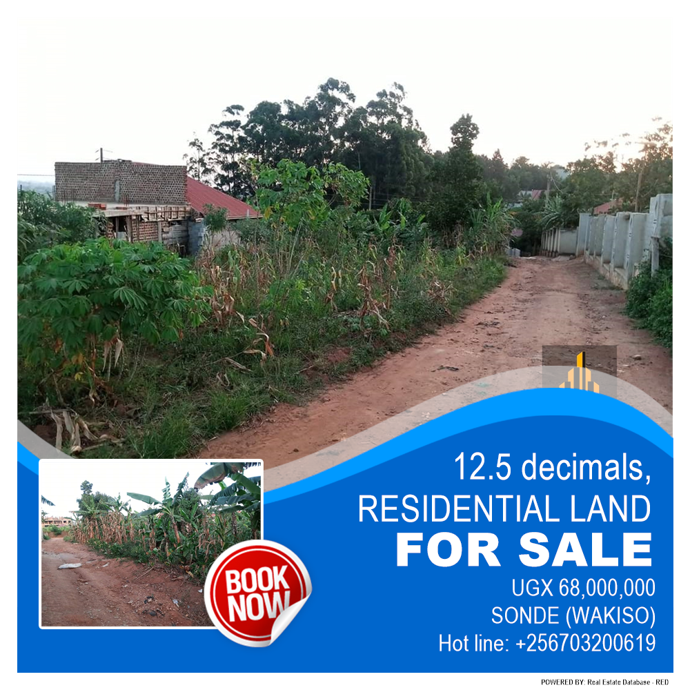 Residential Land  for sale in Sonde Wakiso Uganda, code: 181621