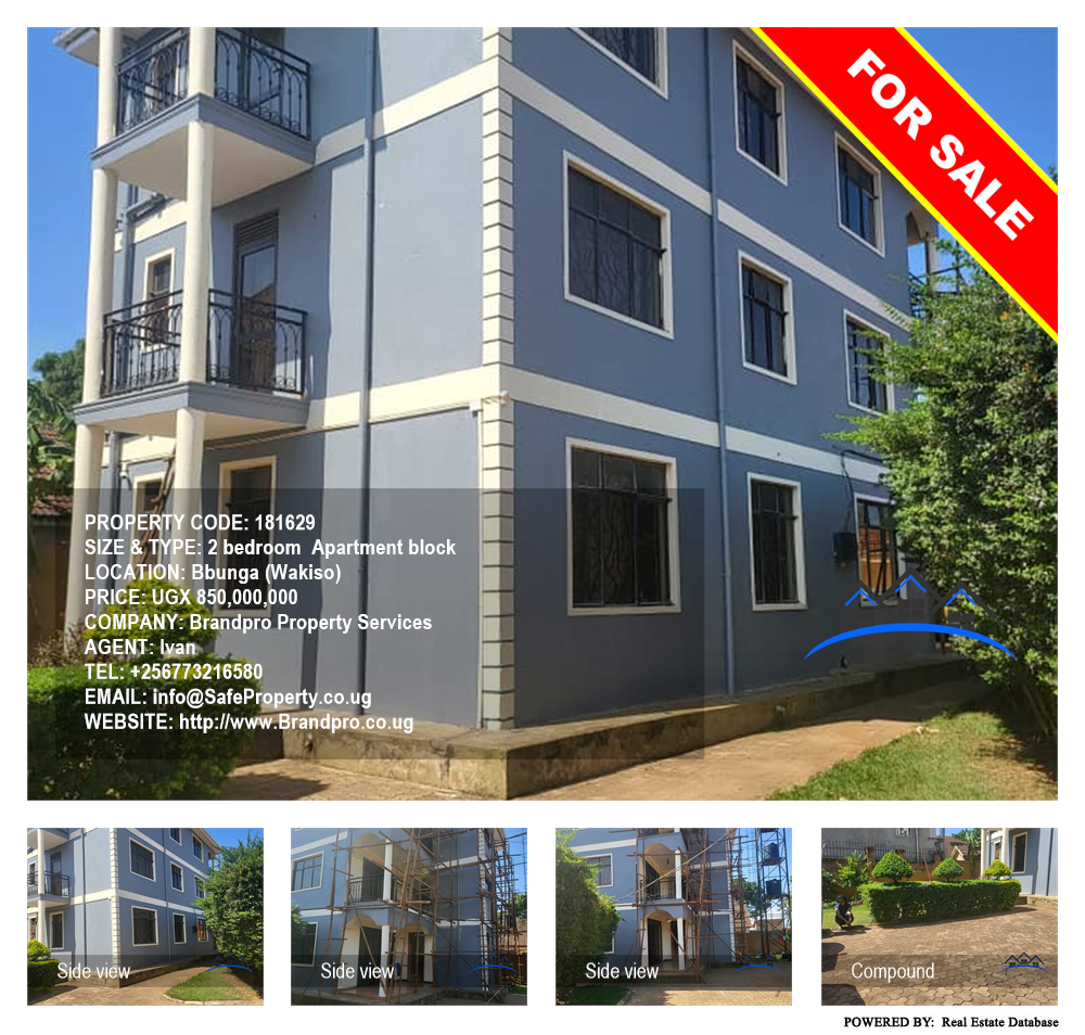 2 bedroom Apartment block  for sale in Bbunga Wakiso Uganda, code: 181629