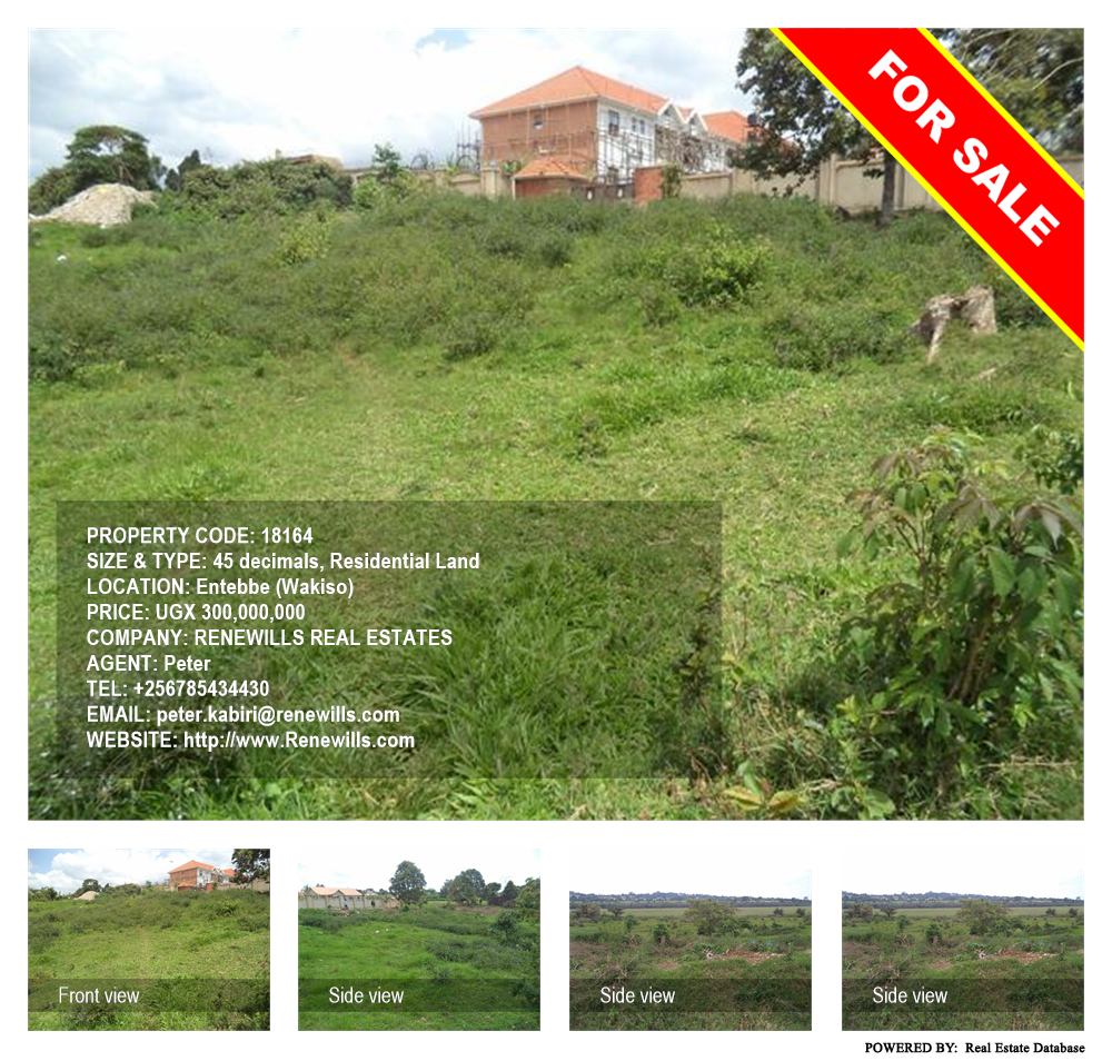 Residential Land  for sale in Entebbe Wakiso Uganda, code: 18164