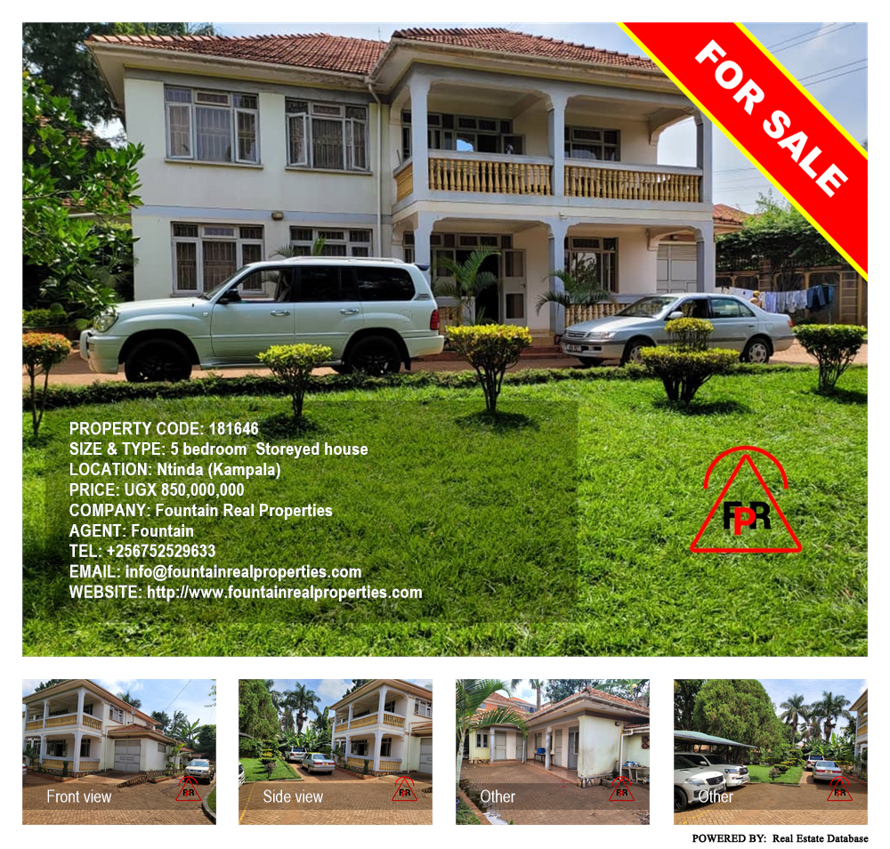 5 bedroom Storeyed house  for sale in Ntinda Kampala Uganda, code: 181646