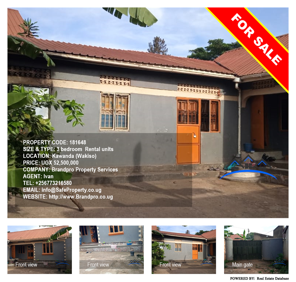 3 bedroom Rental units  for sale in Kawanda Wakiso Uganda, code: 181648