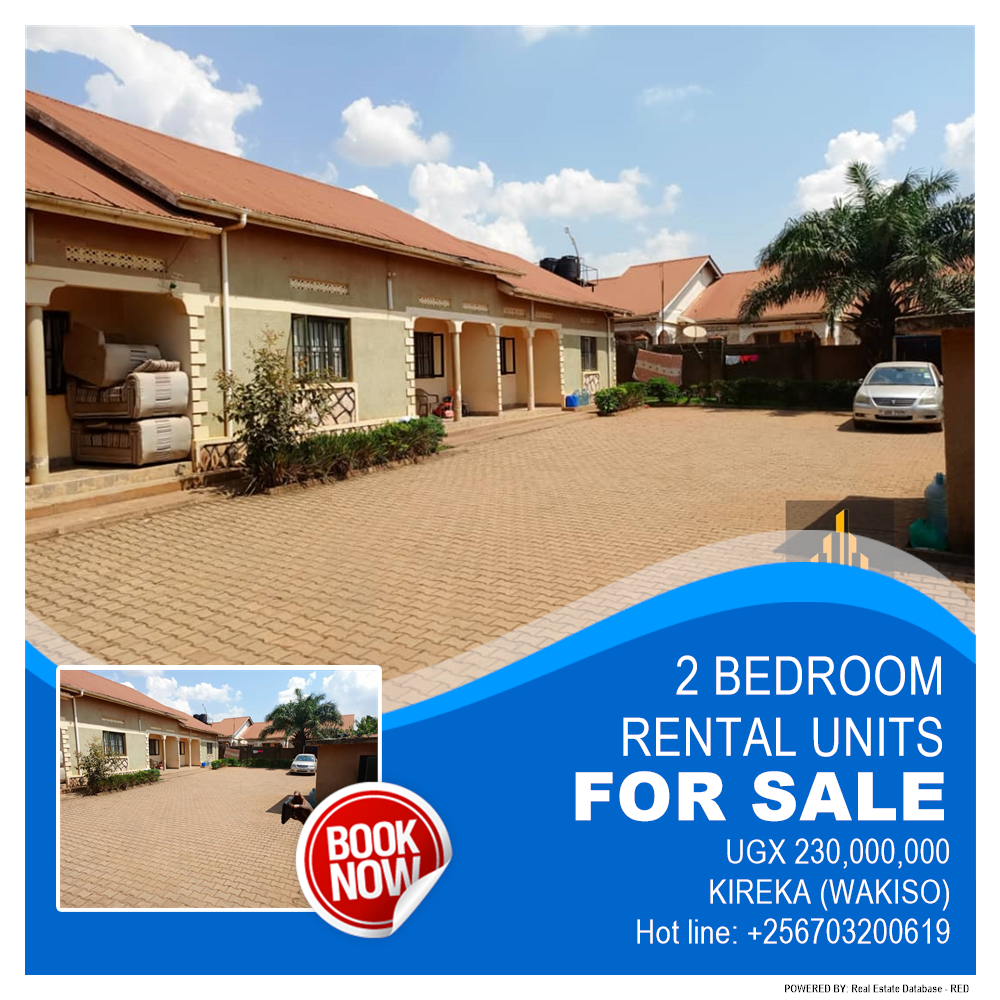 2 bedroom Rental units  for sale in Kireka Wakiso Uganda, code: 181695