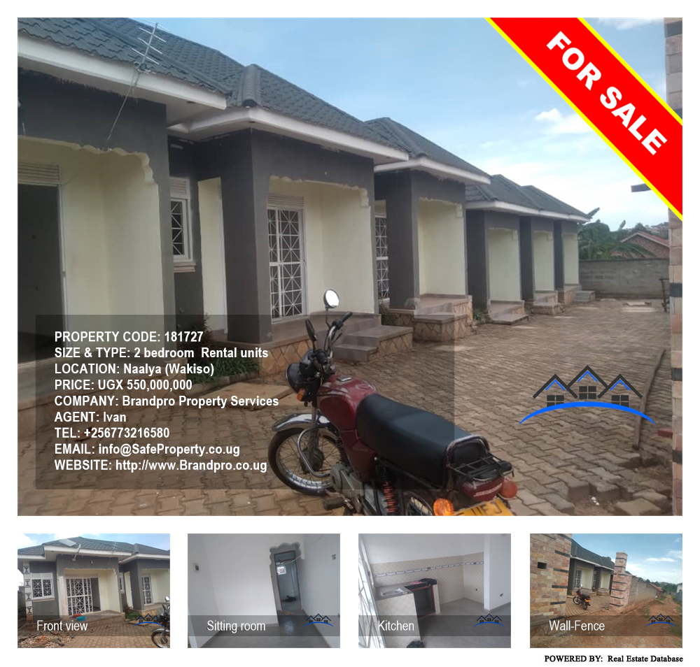 2 bedroom Rental units  for sale in Naalya Wakiso Uganda, code: 181727
