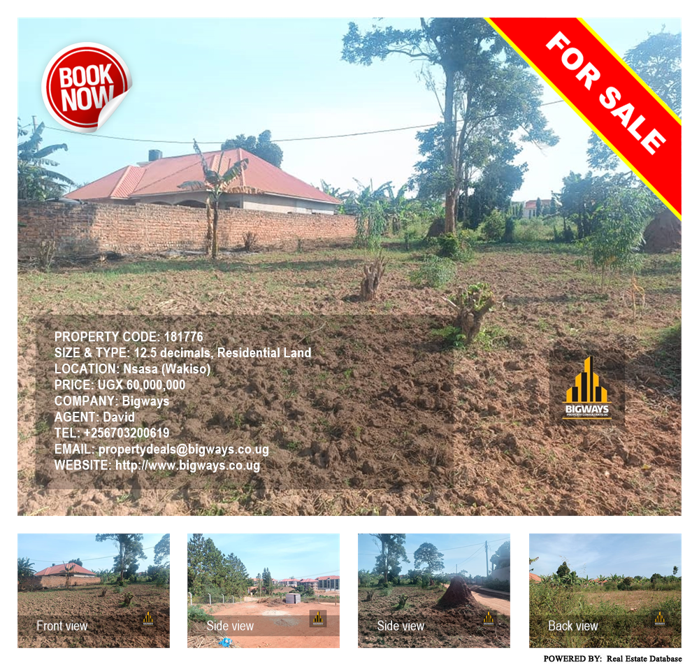 Residential Land  for sale in Nsasa Wakiso Uganda, code: 181776