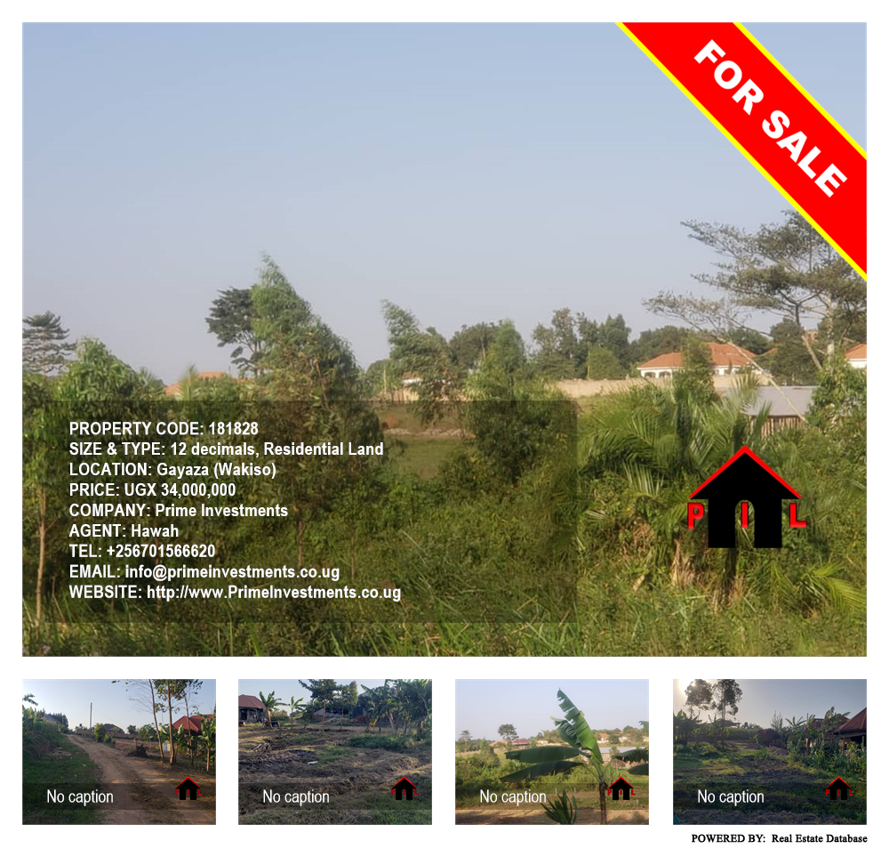 Residential Land  for sale in Gayaza Wakiso Uganda, code: 181828