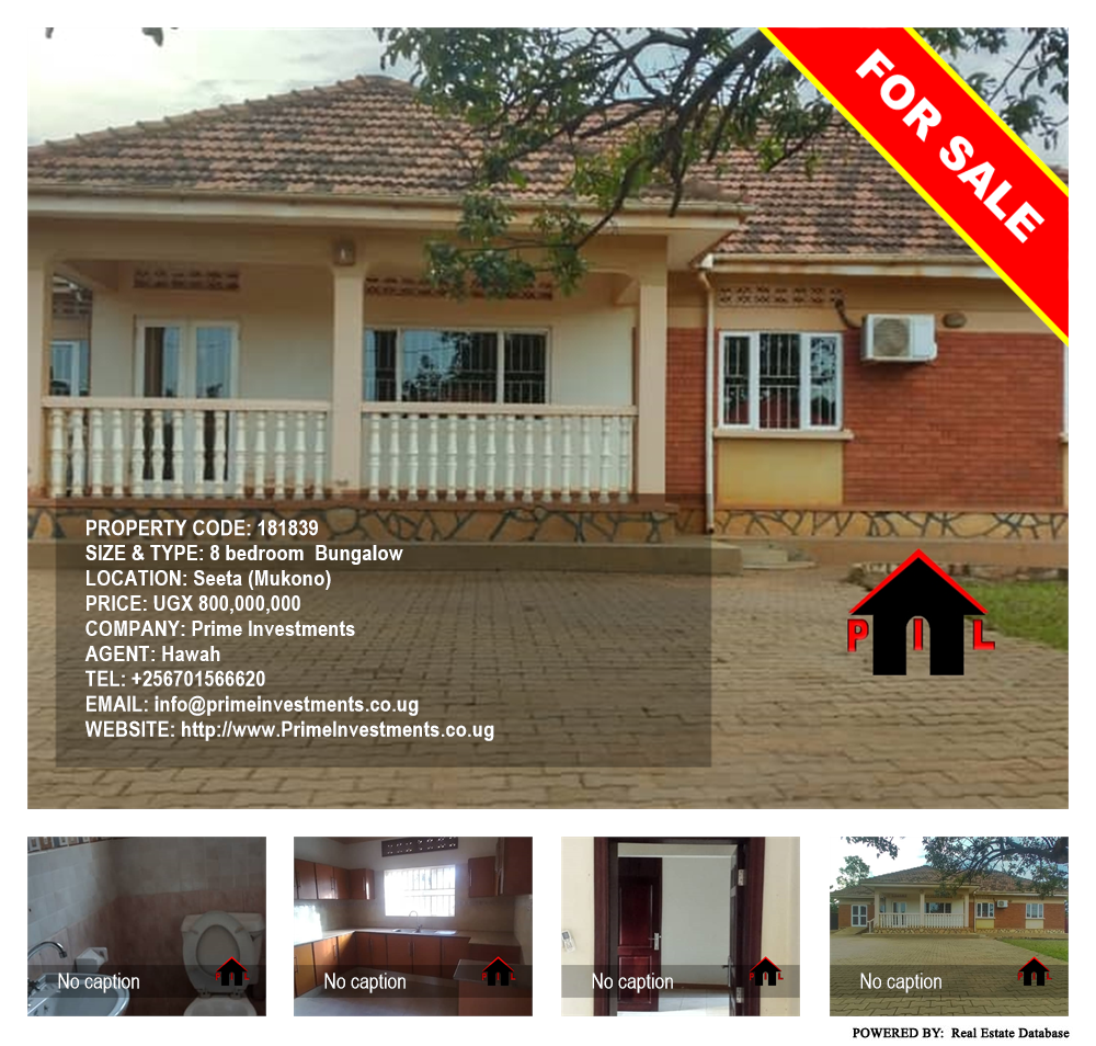 8 bedroom Bungalow  for sale in Seeta Mukono Uganda, code: 181839