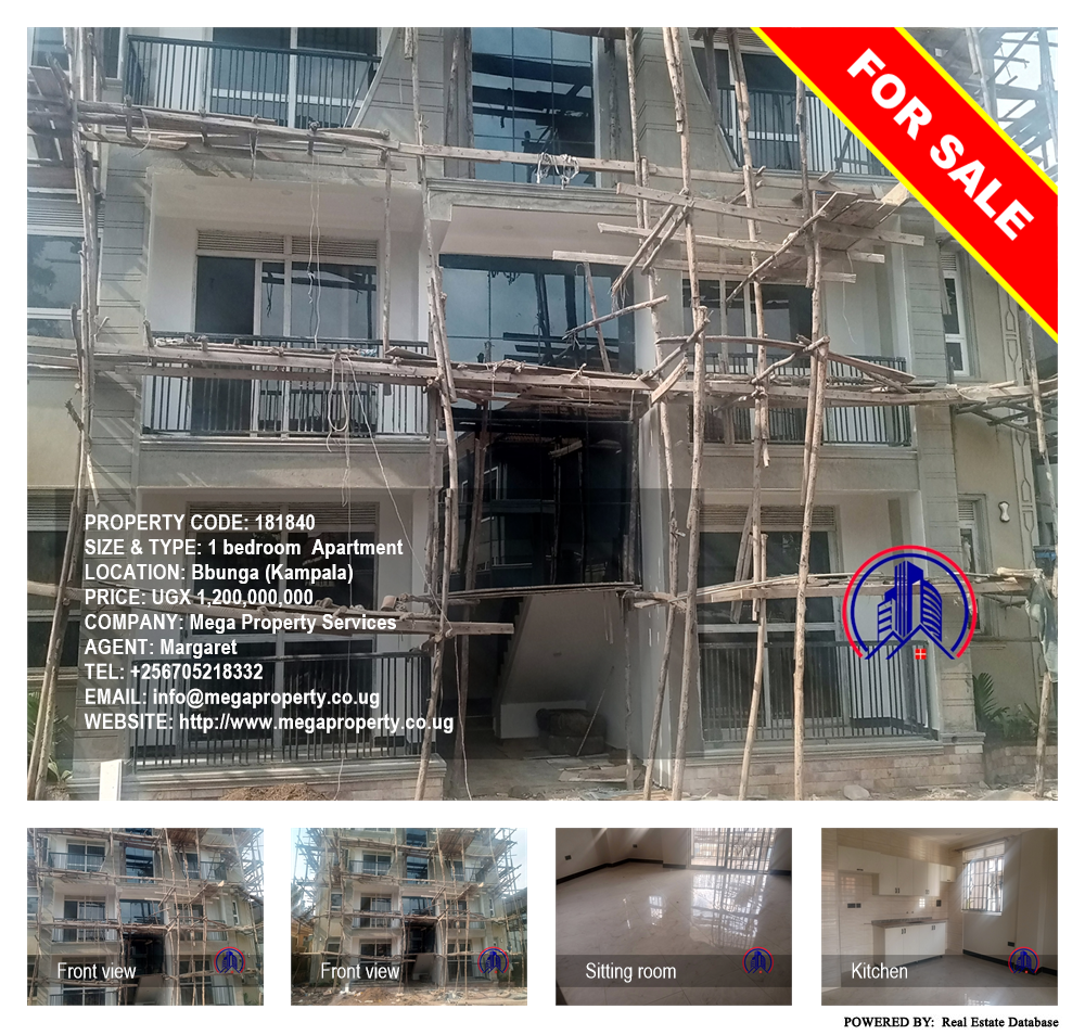1 bedroom Apartment  for sale in Bbunga Kampala Uganda, code: 181840