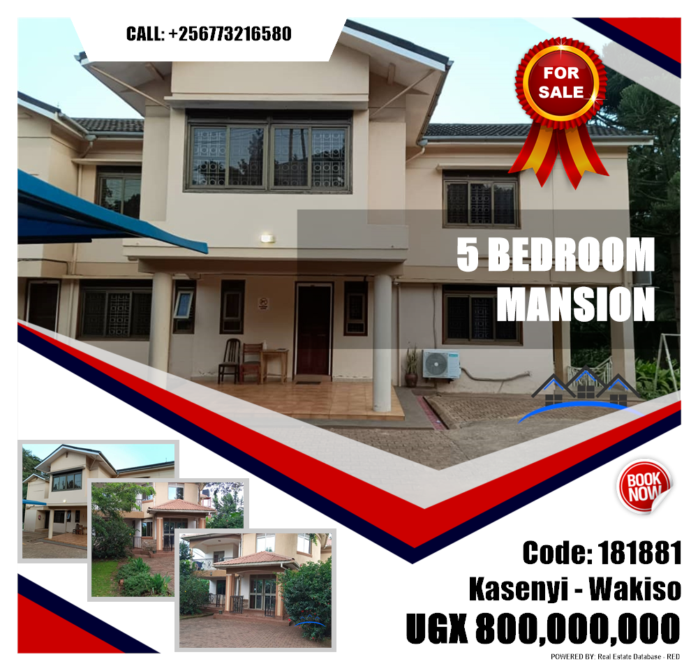5 bedroom Mansion  for sale in Kasenyi Wakiso Uganda, code: 181881