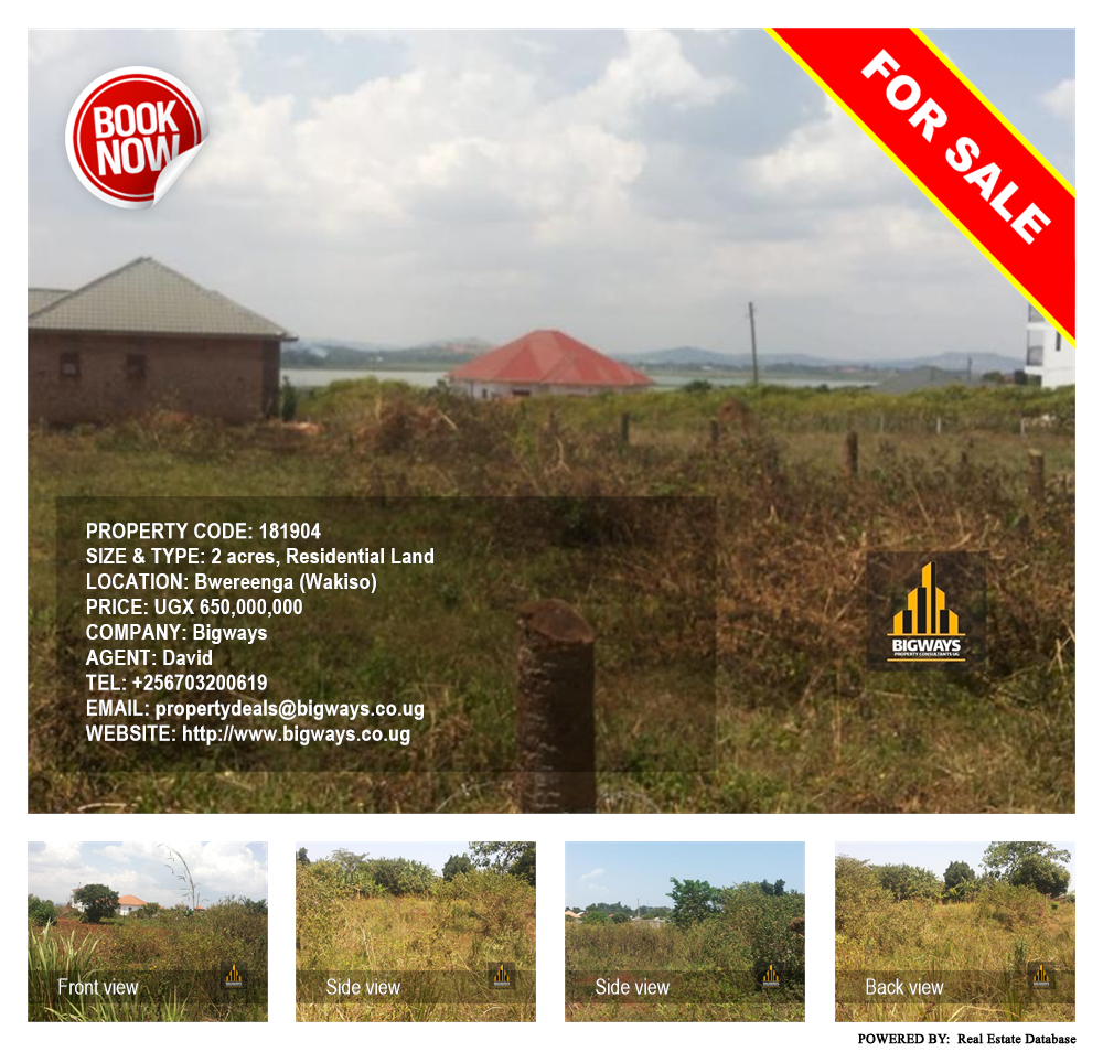 Residential Land  for sale in Bwelenga Wakiso Uganda, code: 181904