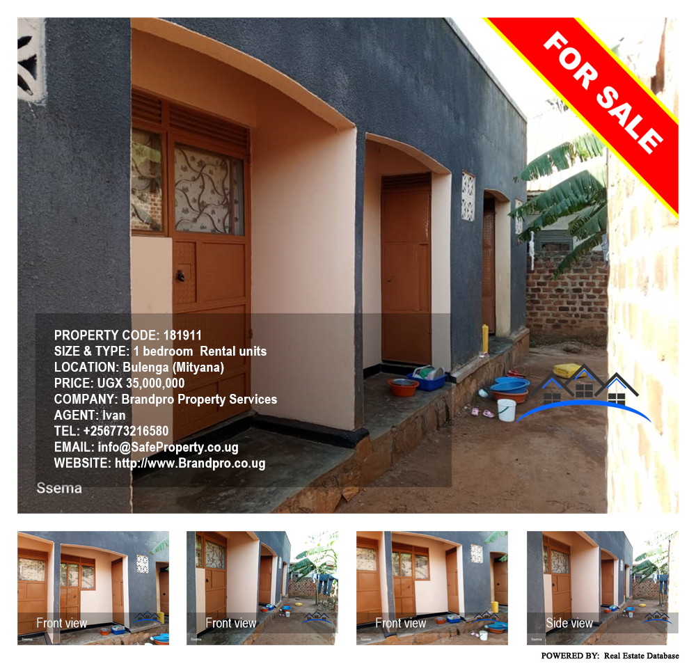 1 bedroom Rental units  for sale in Bulenga Mityana Uganda, code: 181911