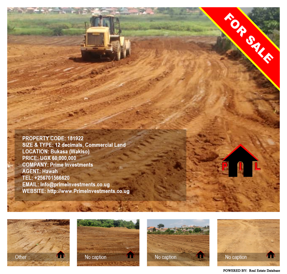 Commercial Land  for sale in Bukasa Wakiso Uganda, code: 181922