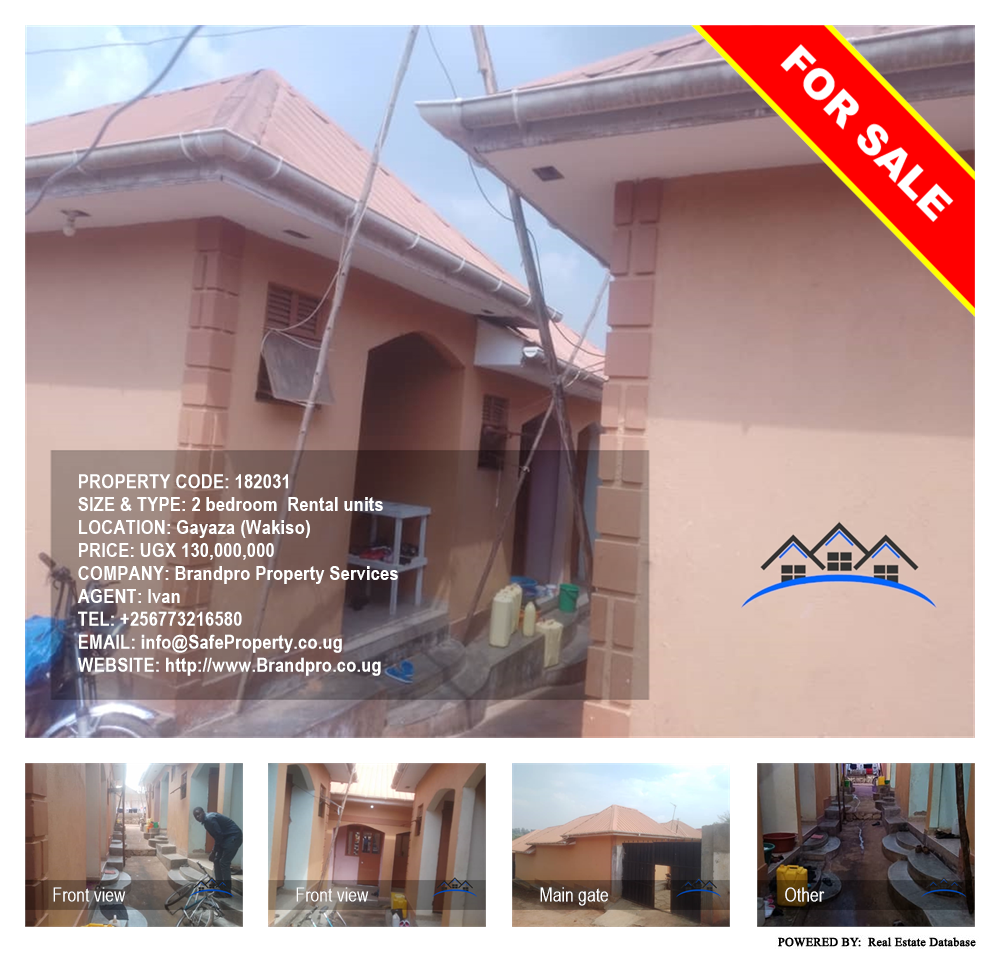 2 bedroom Rental units  for sale in Gayaza Wakiso Uganda, code: 182031