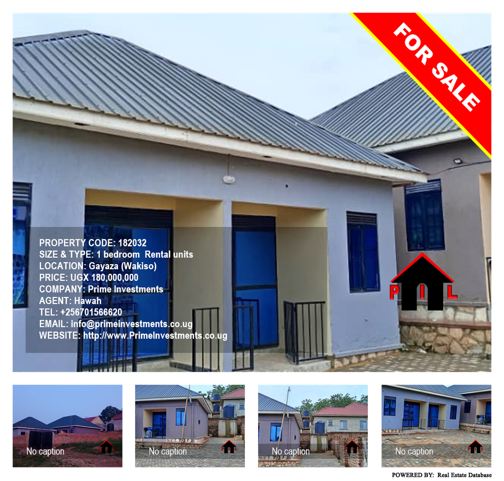 1 bedroom Rental units  for sale in Gayaza Wakiso Uganda, code: 182032