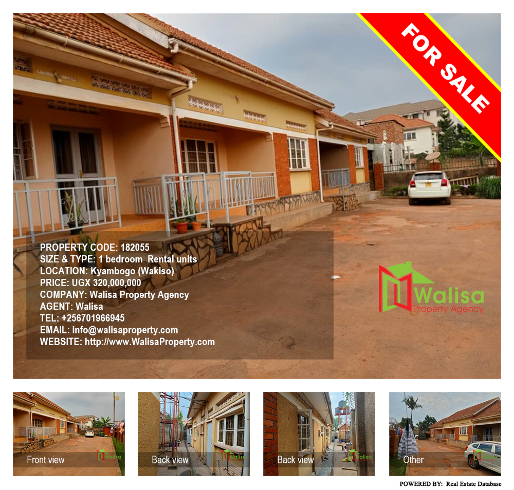 1 bedroom Rental units  for sale in Kyambogo Wakiso Uganda, code: 182055