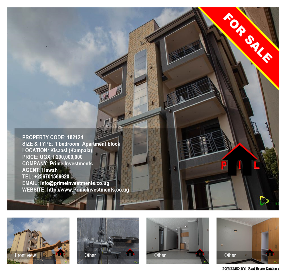 1 bedroom Apartment block  for sale in Kisaasi Kampala Uganda, code: 182124