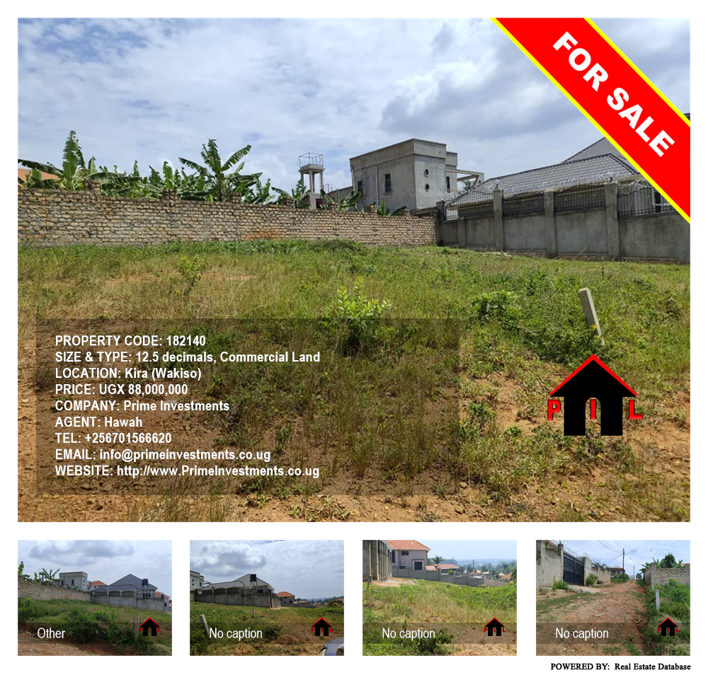 Commercial Land  for sale in Kira Wakiso Uganda, code: 182140