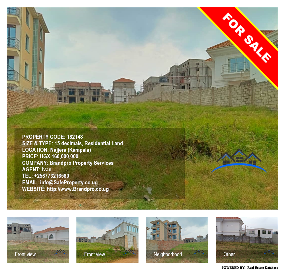 Residential Land  for sale in Najjera Kampala Uganda, code: 182148