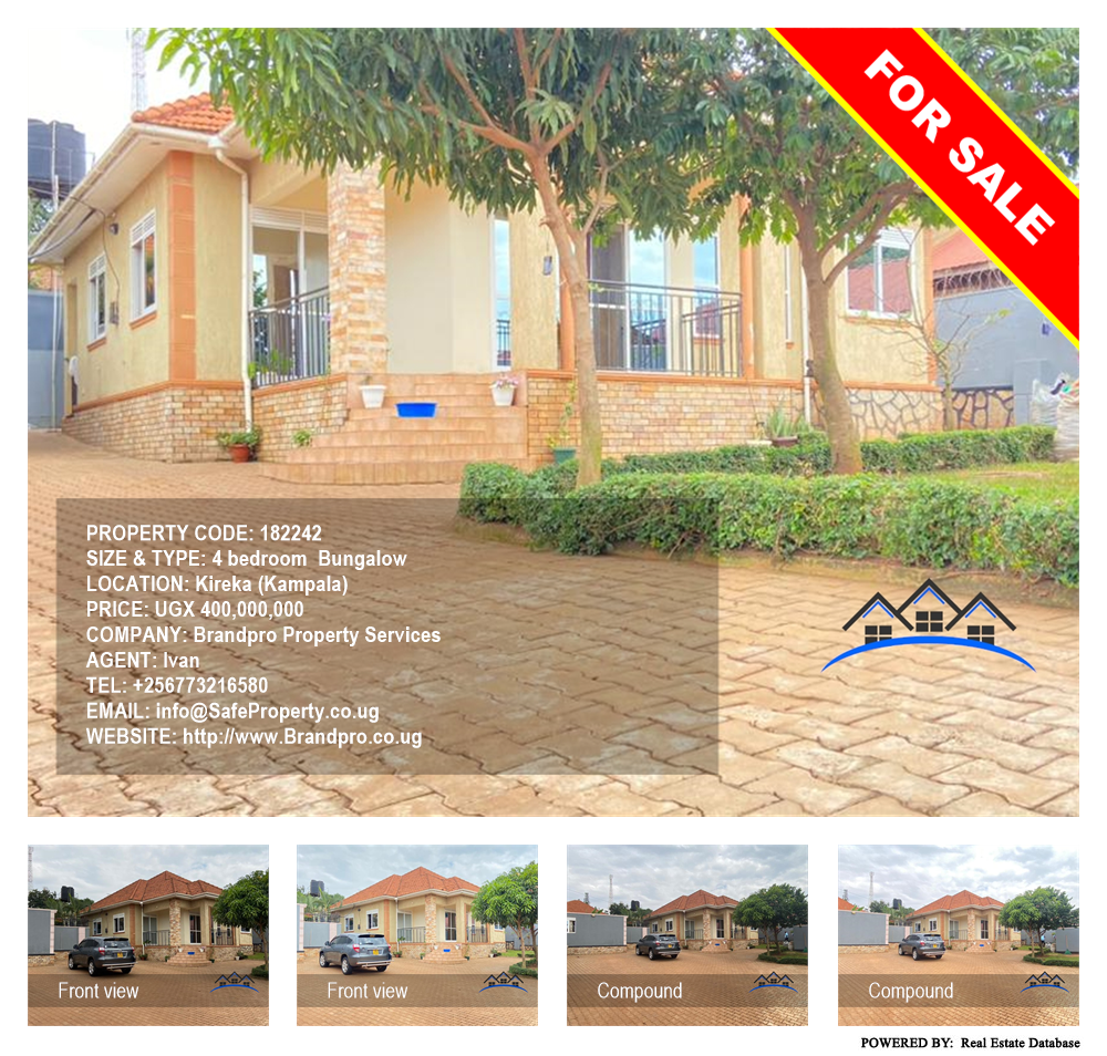 4 bedroom Bungalow  for sale in Kireka Kampala Uganda, code: 182242
