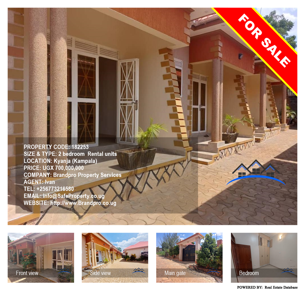 2 bedroom Rental units  for sale in Kyanja Kampala Uganda, code: 182253