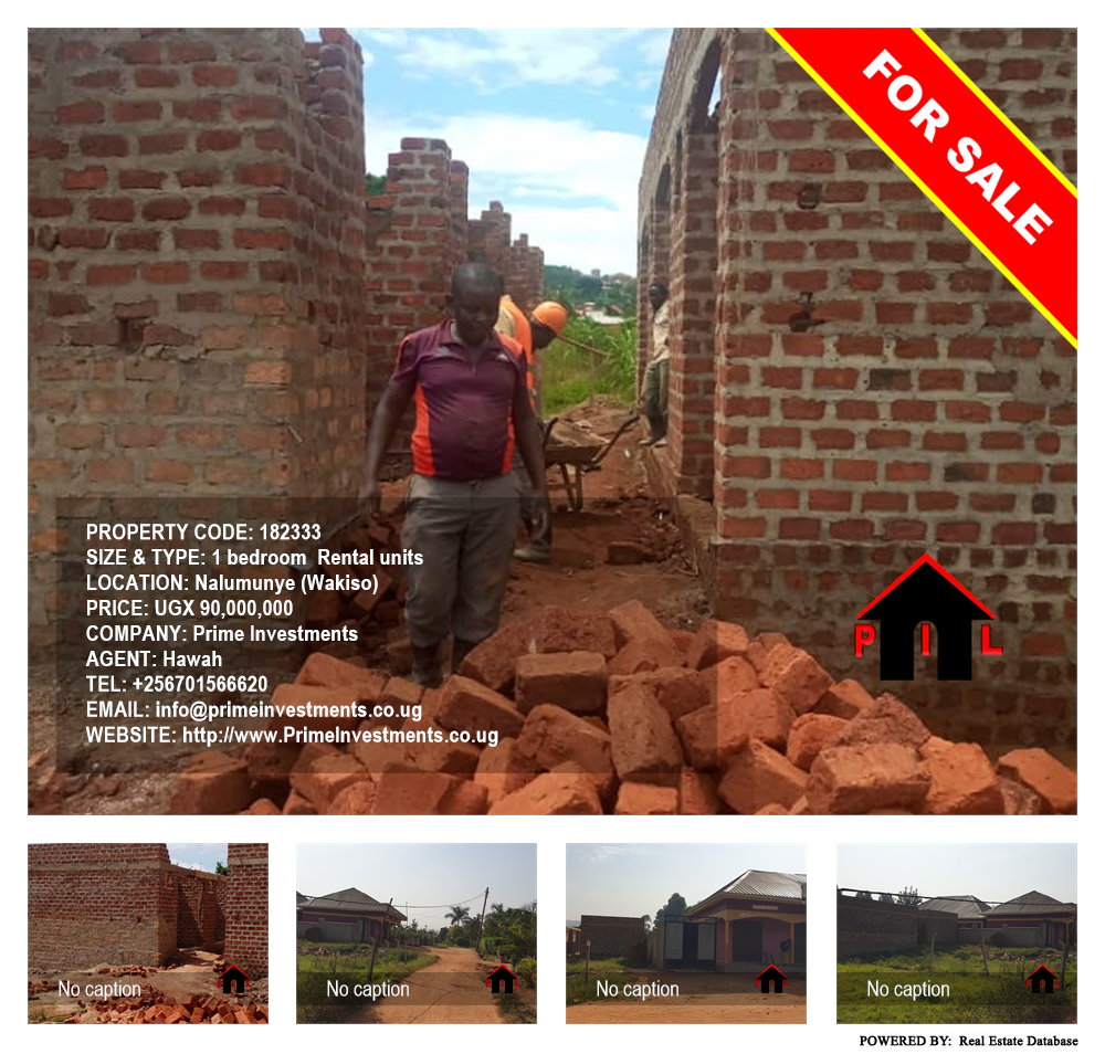 1 bedroom Rental units  for sale in Nalumunye Wakiso Uganda, code: 182333