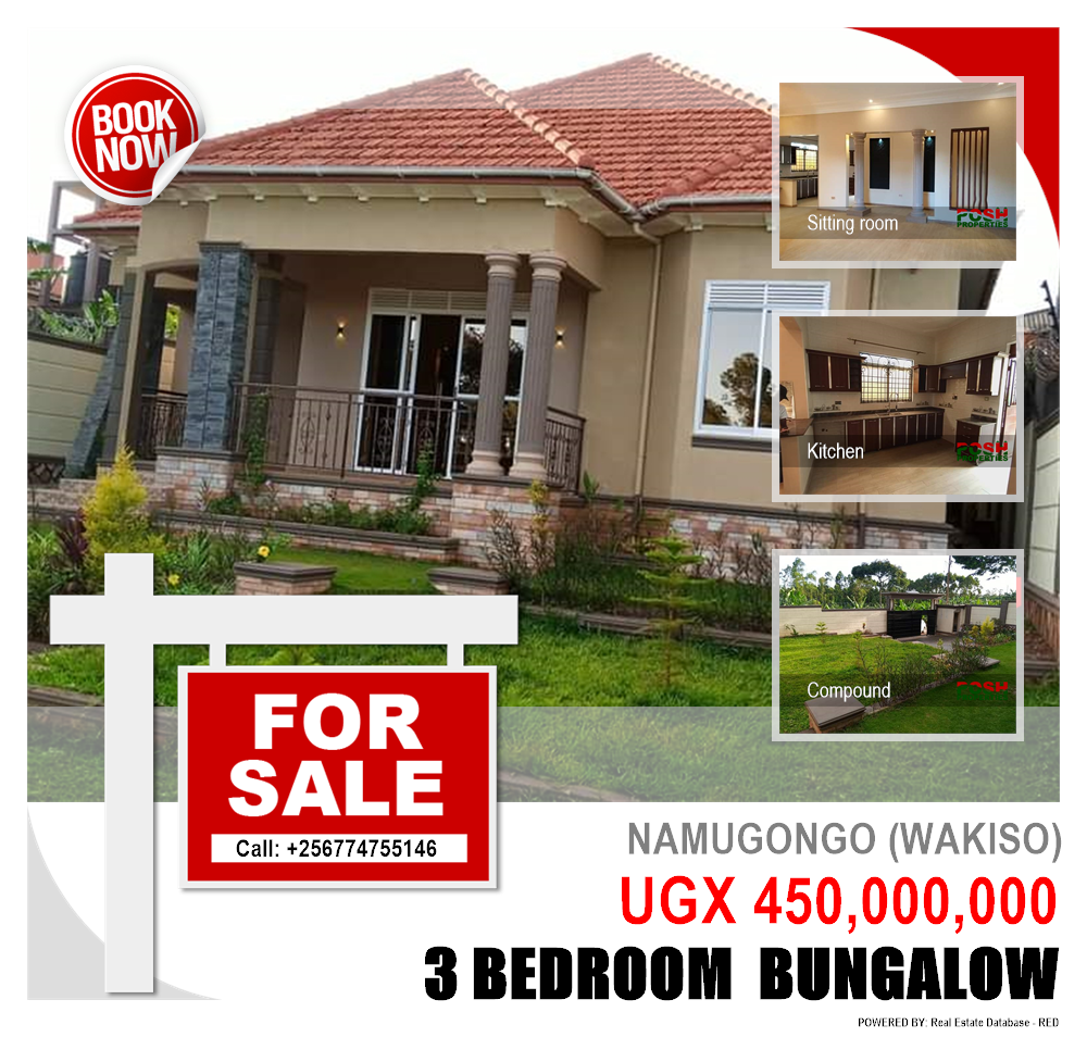 3 bedroom Bungalow  for sale in Namugongo Wakiso Uganda, code: 182347