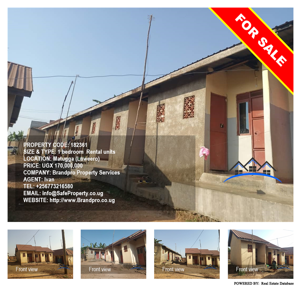 1 bedroom Rental units  for sale in Matugga Luweero Uganda, code: 182361
