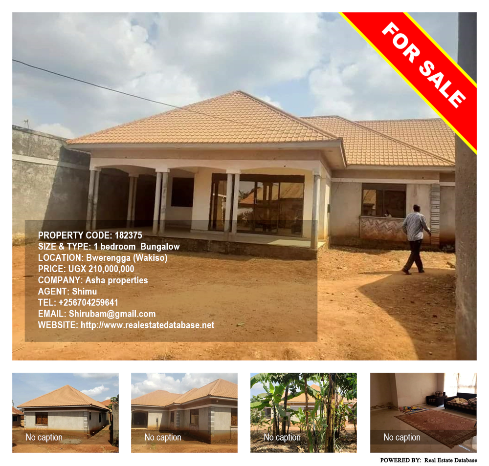 1 bedroom Bungalow  for sale in Bwelenga Wakiso Uganda, code: 182375