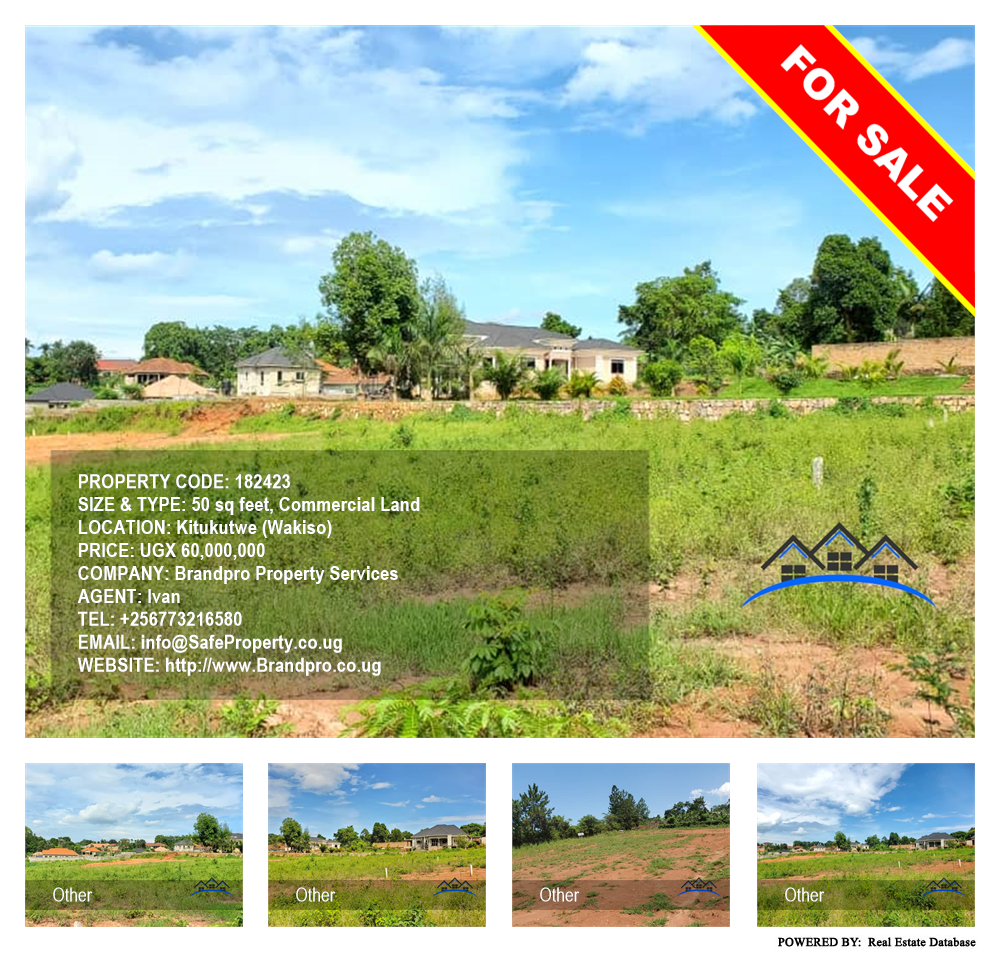 Commercial Land  for sale in Kitukutwe Wakiso Uganda, code: 182423