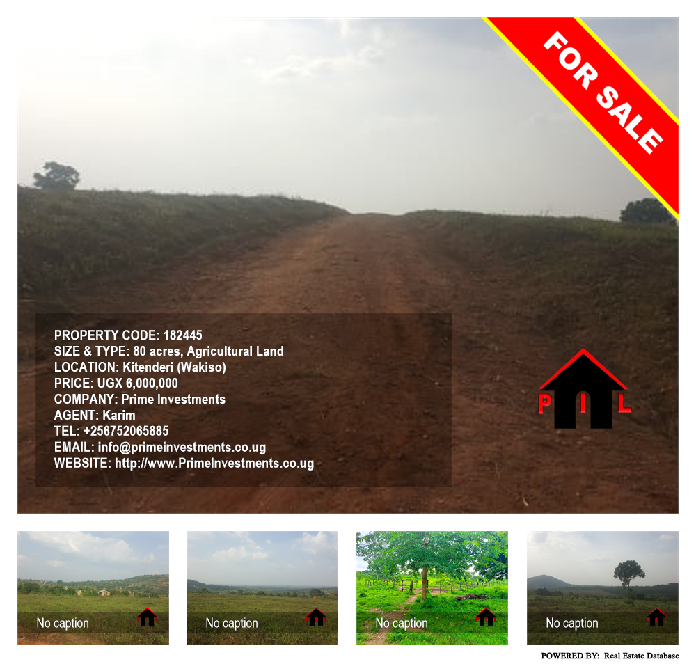 Agricultural Land  for sale in Kitenderi Wakiso Uganda, code: 182445