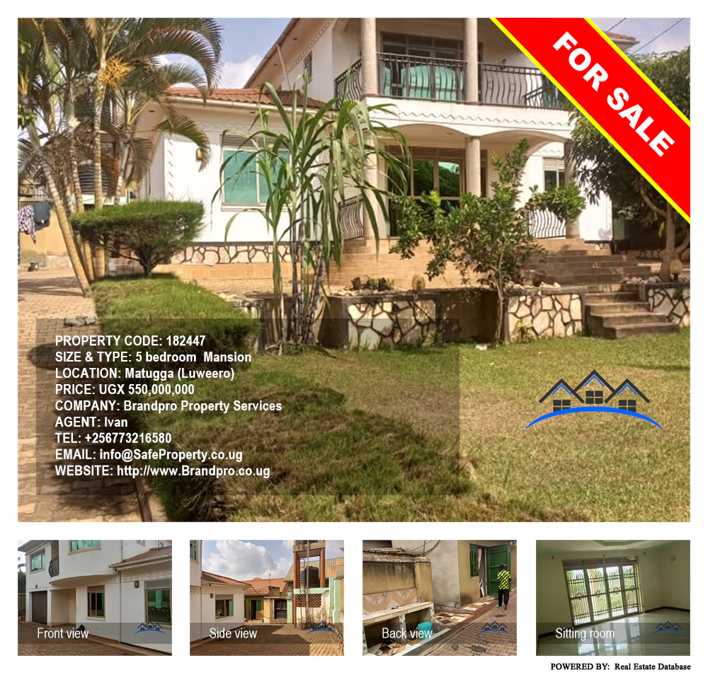 5 bedroom Storeyed house  for sale in Matugga Wakiso Uganda, code: 182447