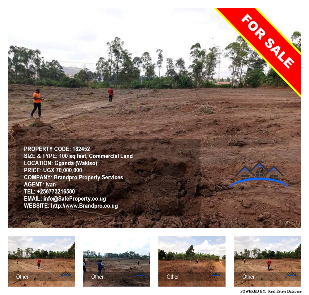 Commercial Land  for sale in Gganda Wakiso Uganda, code: 182452