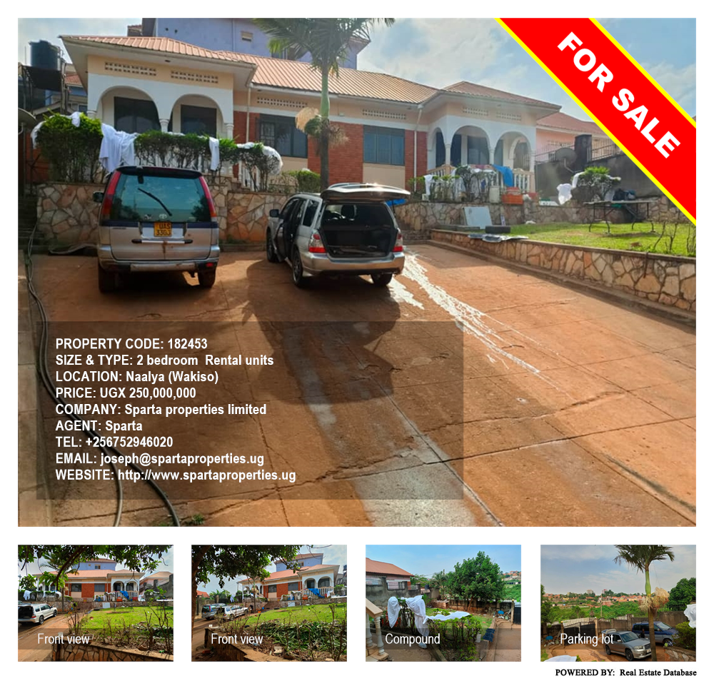 2 bedroom Rental units  for sale in Naalya Wakiso Uganda, code: 182453