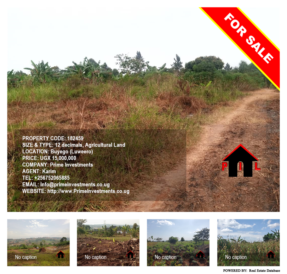 Agricultural Land  for sale in Buyego Luweero Uganda, code: 182459