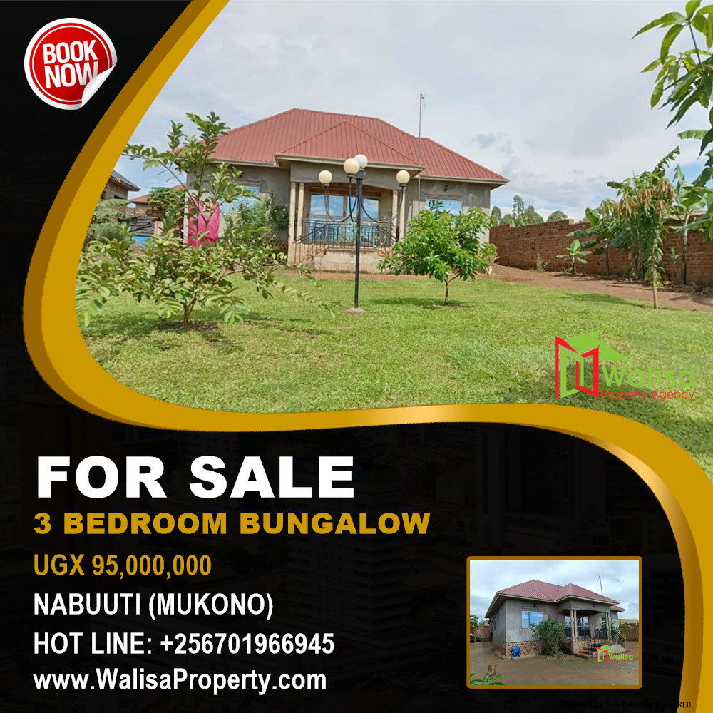 3 bedroom Bungalow  for sale in Nabuuti Mukono Uganda, code: 182496