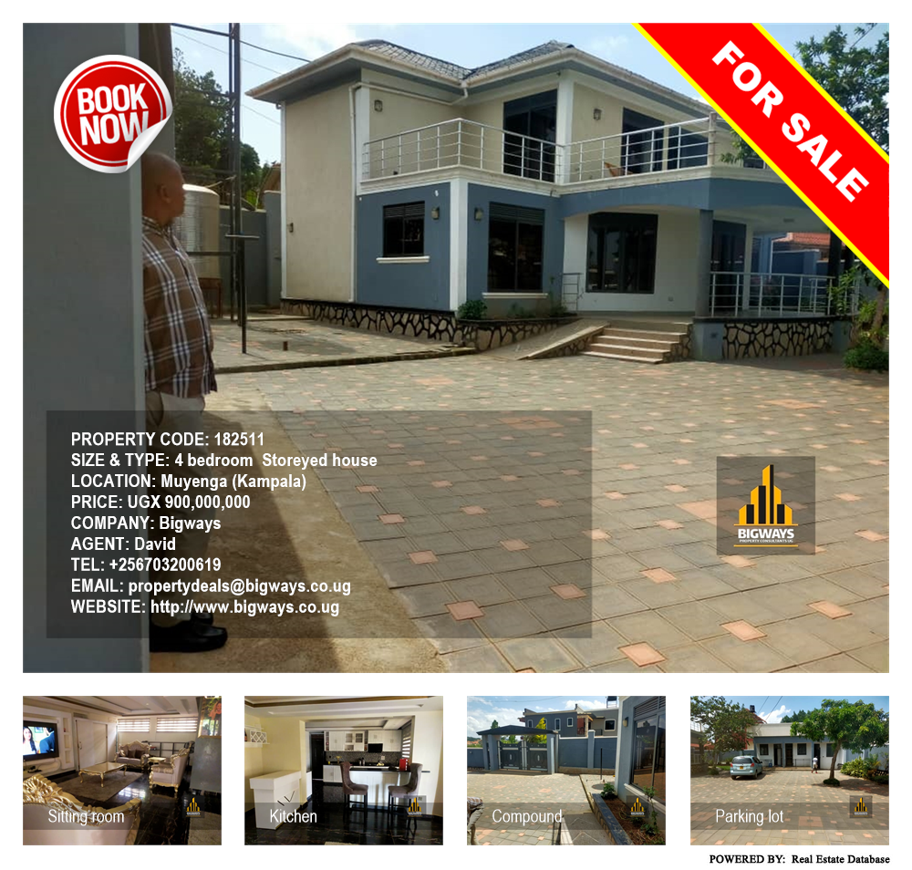 4 bedroom Storeyed house  for sale in Muyenga Kampala Uganda, code: 182511