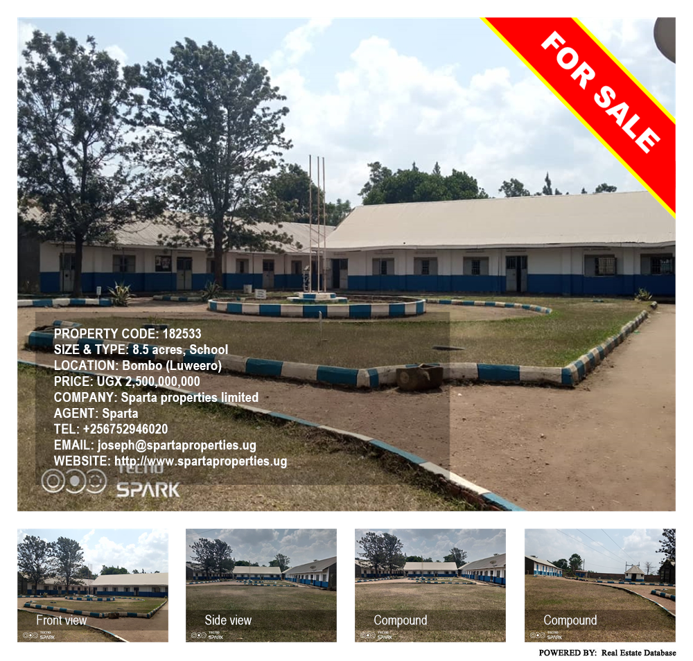 School  for sale in Bombo Luweero Uganda, code: 182533