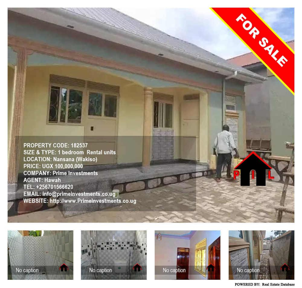 1 bedroom Rental units  for sale in Nansana Wakiso Uganda, code: 182537