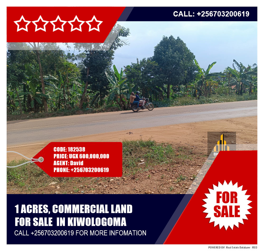 Commercial Land  for sale in Kiwologoma Wakiso Uganda, code: 182538