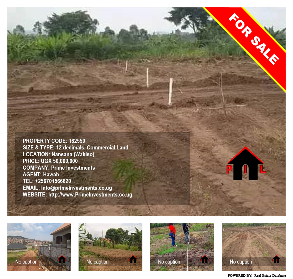 Commercial Land  for sale in Nansana Wakiso Uganda, code: 182550