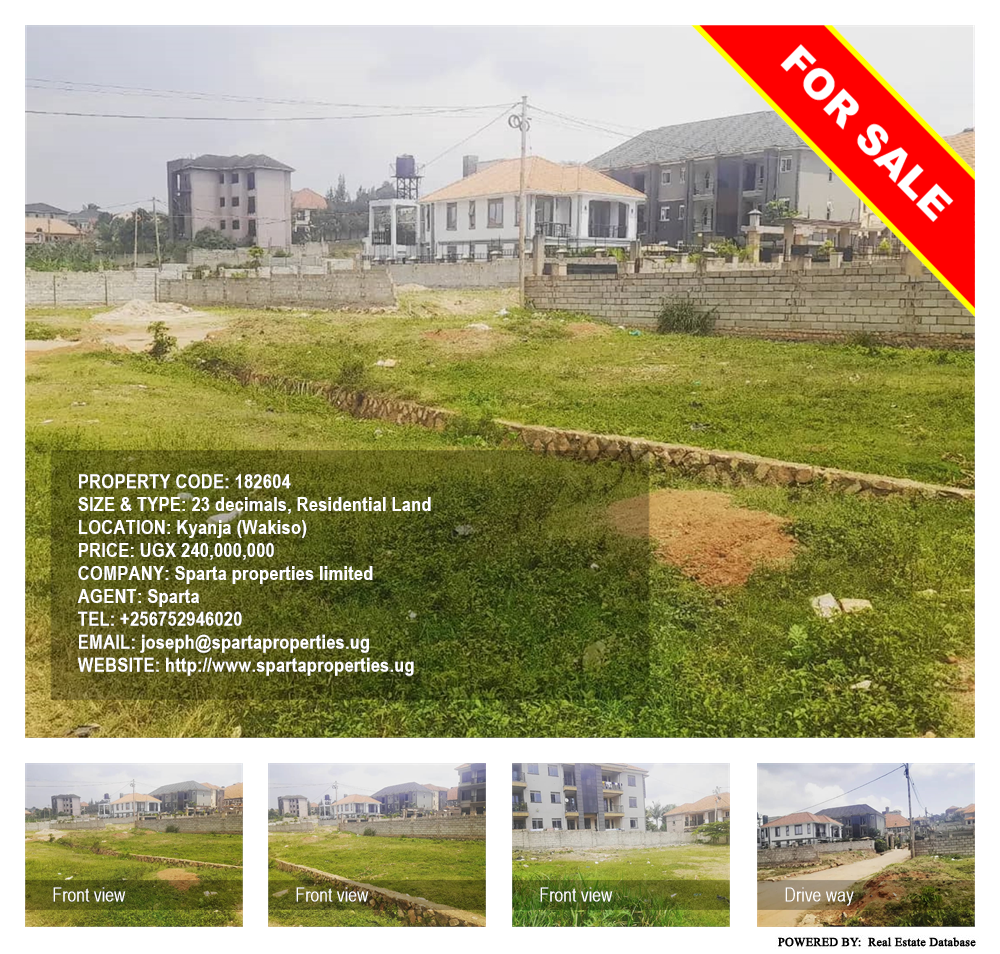 Residential Land  for sale in Kyanja Wakiso Uganda, code: 182604